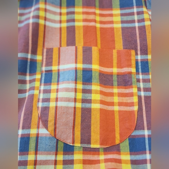 NWOT J. Crew Multicolor Plaid Short Sleeve Shirt, sz XL - Picture 13 of 13